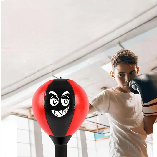 Boxing ball with suction base