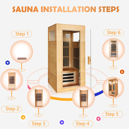 Infrared Sauna Room Dual Audio Bluetooth